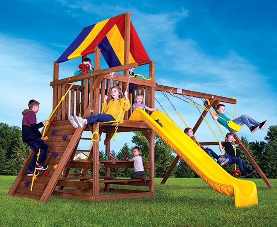 Sunshine Clubhouse Pkg II Feature Model (32A) | Rainbow Play Systems of ...